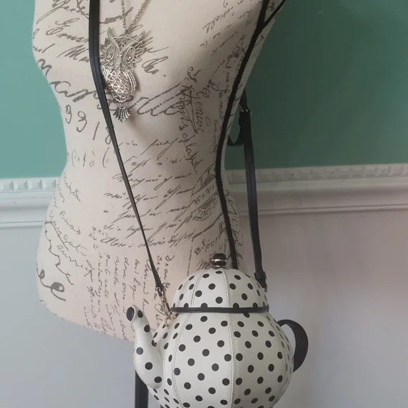 Kate spade Teapot Tea Party Polka Dots Kettle, Alice In Wonderland - Picture 3 of 6